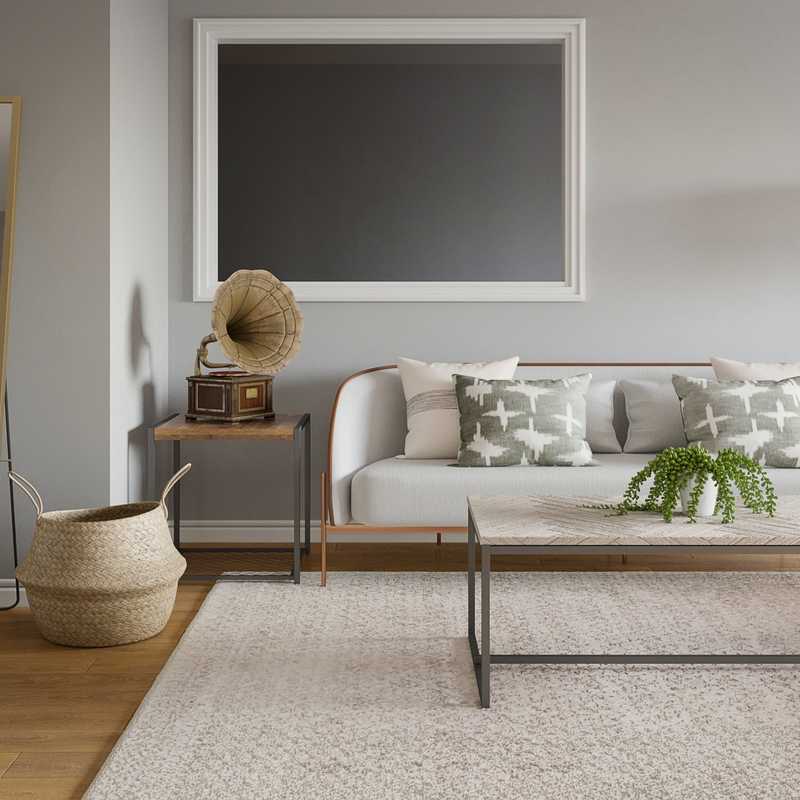 Midcentury Modern, Scandinavian Living Room Design by Havenly Interior Designer Priscila