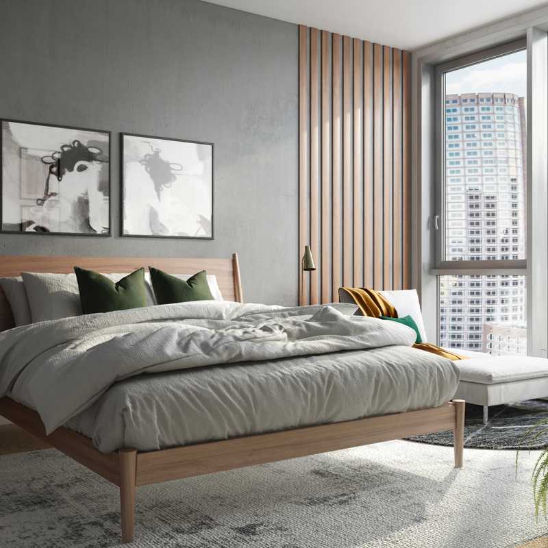 Modern, Midcentury Modern Bedroom Design by Havenly Interior Designer Anny