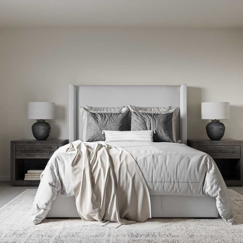 Contemporary, Farmhouse Bedroom Design by Havenly Interior Designer Courtney