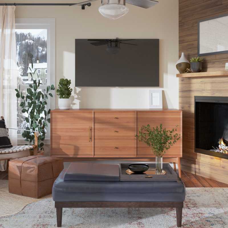 Modern Living Room Design by Havenly Interior Designer Veema