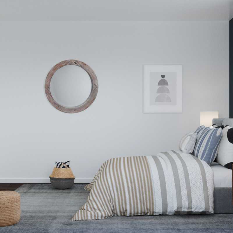 Midcentury Modern, Scandinavian Bedroom Design by Havenly Interior Designer Priscila