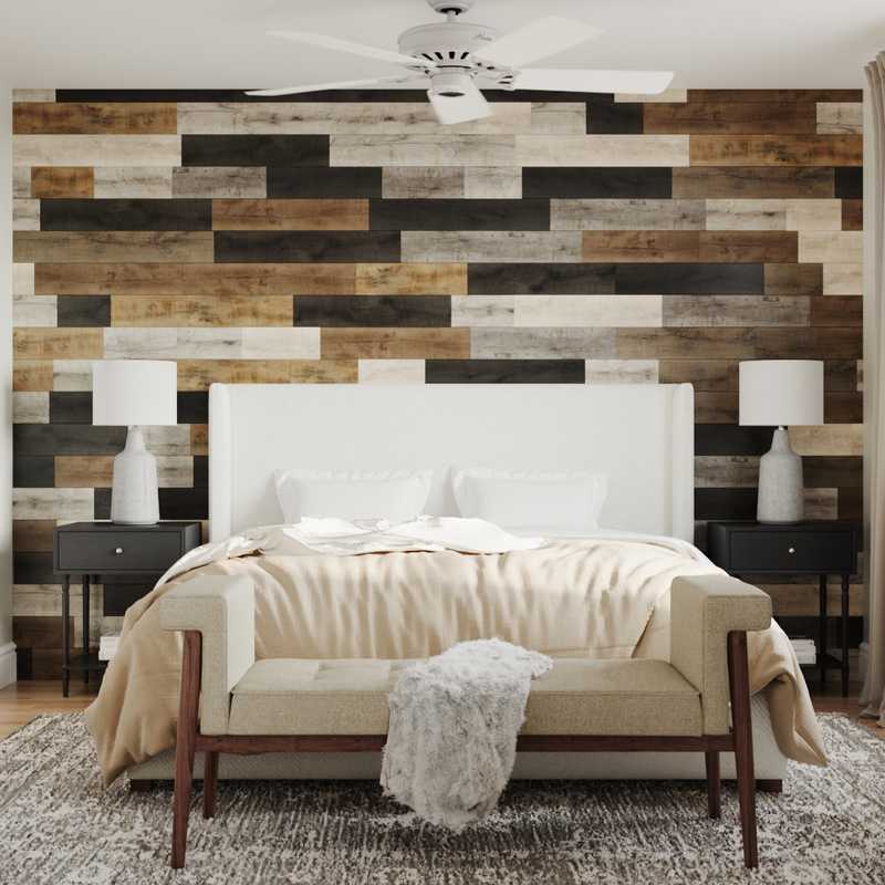 Industrial, Farmhouse Bedroom Design by Havenly Interior Designer Courtney