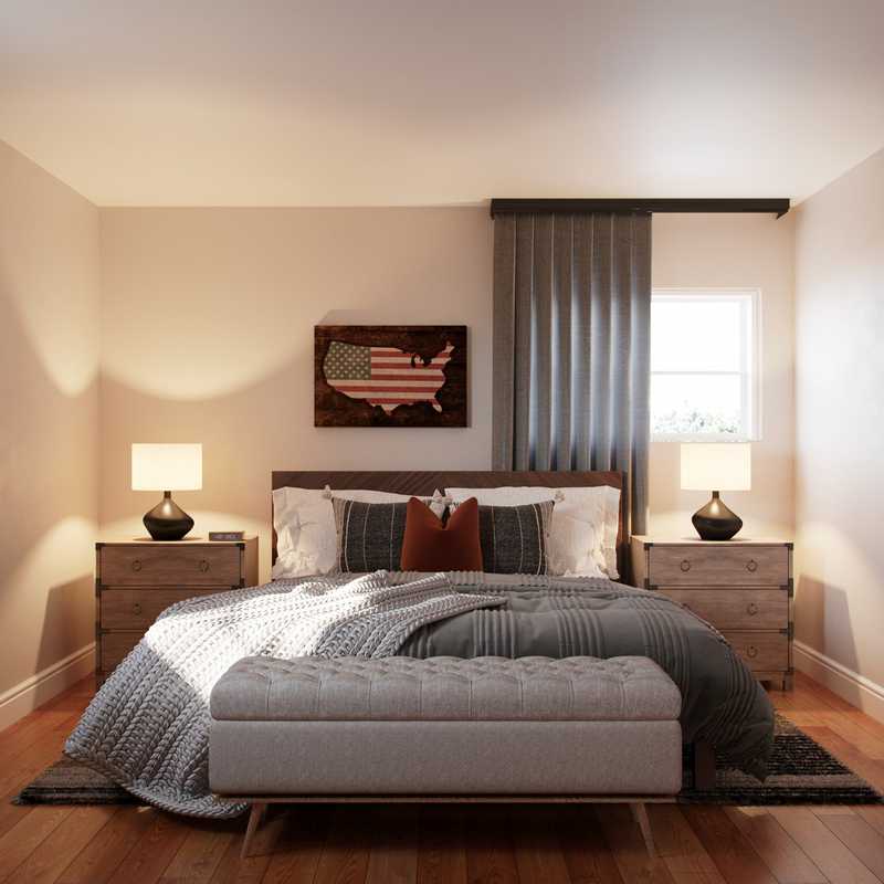 Farmhouse, Rustic Bedroom Design by Havenly Interior Designer Kaylee