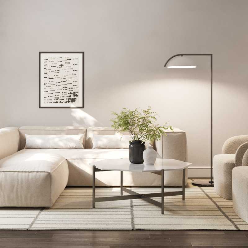 Minimal, Scandinavian Living Room Design by Havenly Interior Designer Rebecca