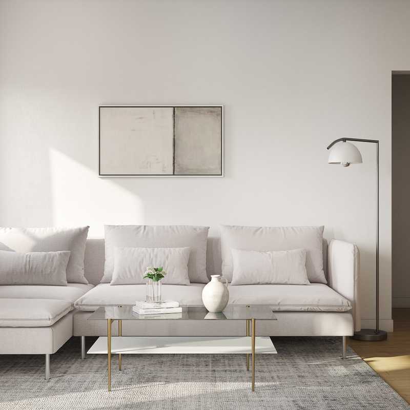 Contemporary, Modern Living Room Design by Havenly Interior Designer Rebecca
