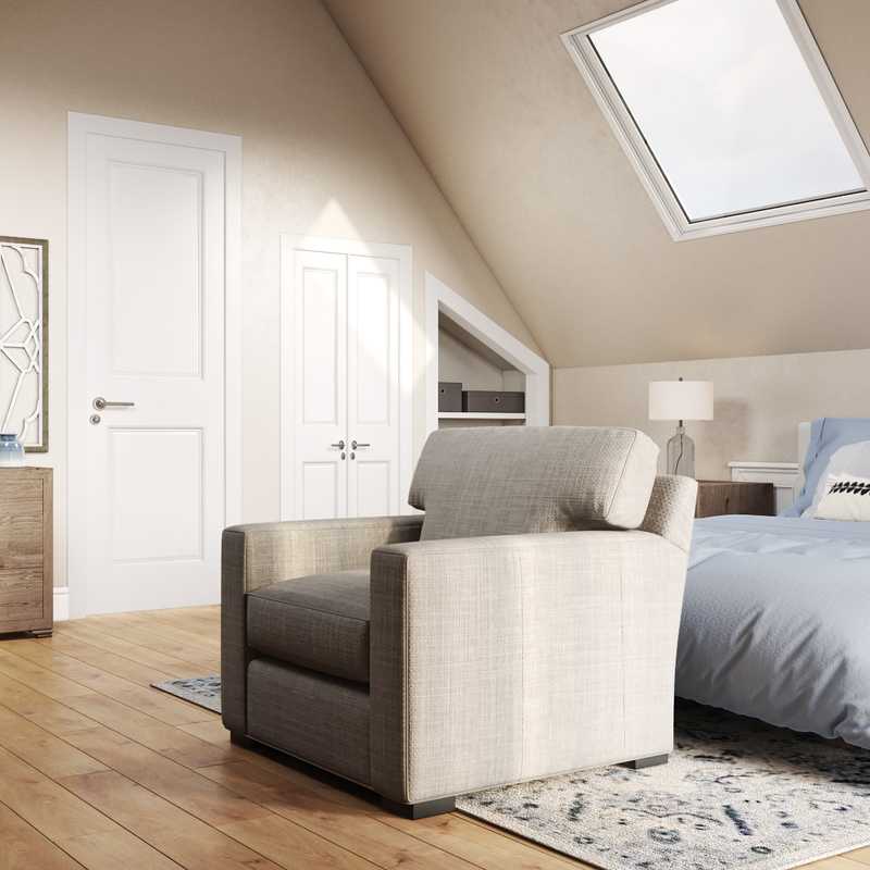 Coastal, Farmhouse Bedroom Design by Havenly Interior Designer Gabrielle