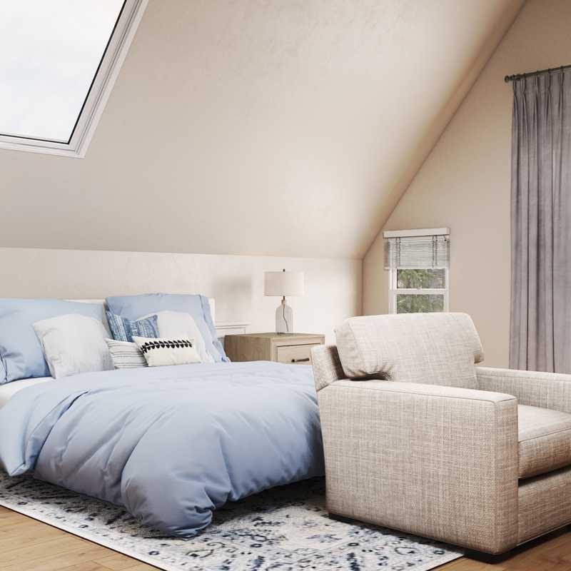 Coastal, Farmhouse Bedroom Design by Havenly Interior Designer Gabrielle