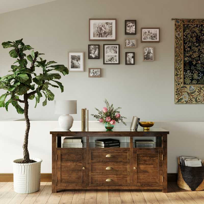 Farmhouse, Rustic Living Room Design by Havenly Interior Designer Ariadna