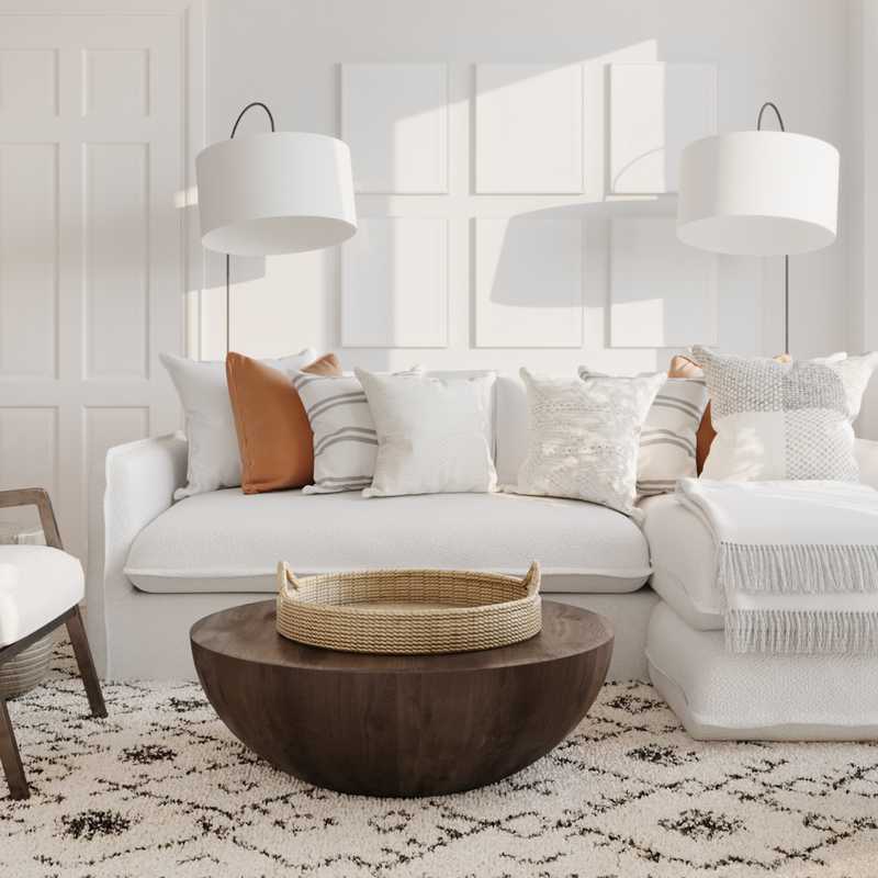 Classic, Farmhouse, Rustic, Scandinavian Living Room Design by Havenly Interior Designer Amanda