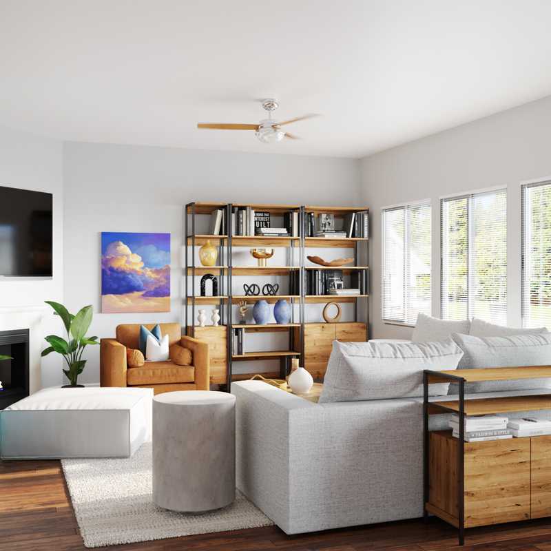 Modern, Minimal, Scandinavian Living Room Design by Havenly Interior Designer Sofia