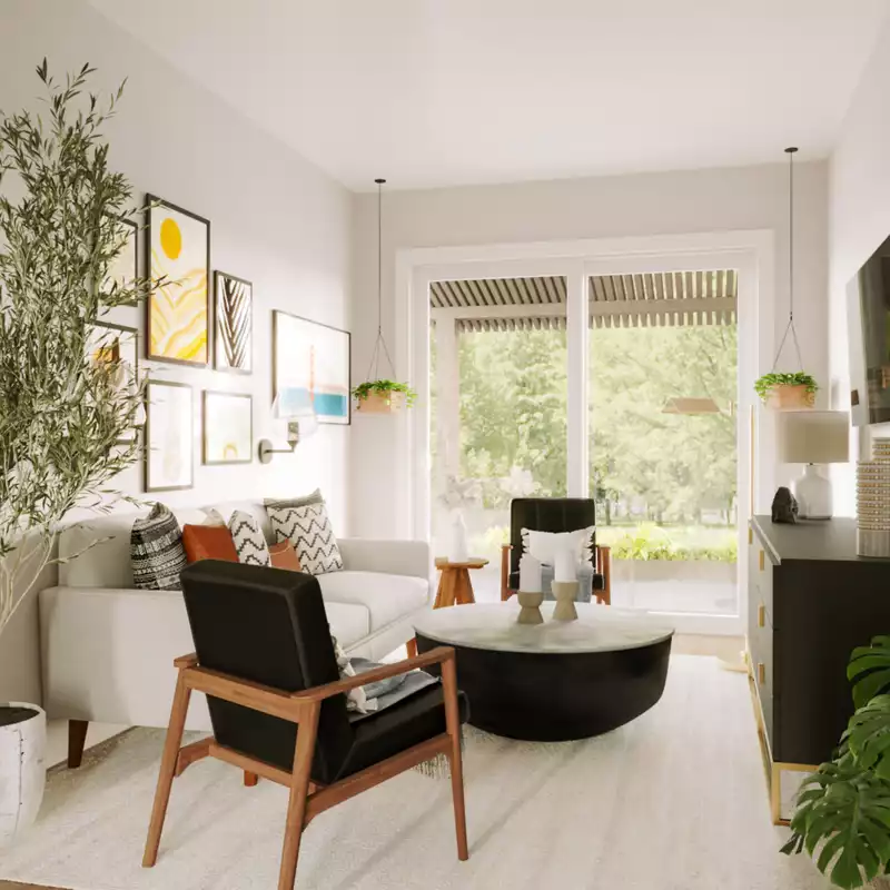 Bohemian, Minimal, Scandinavian Living Room Design by Havenly Interior Designer Alycia