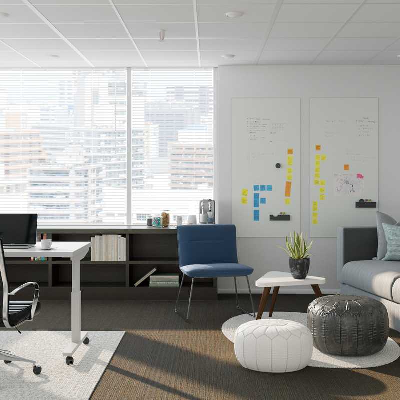 Contemporary, Modern Office Design by Havenly Interior Designer Sarah