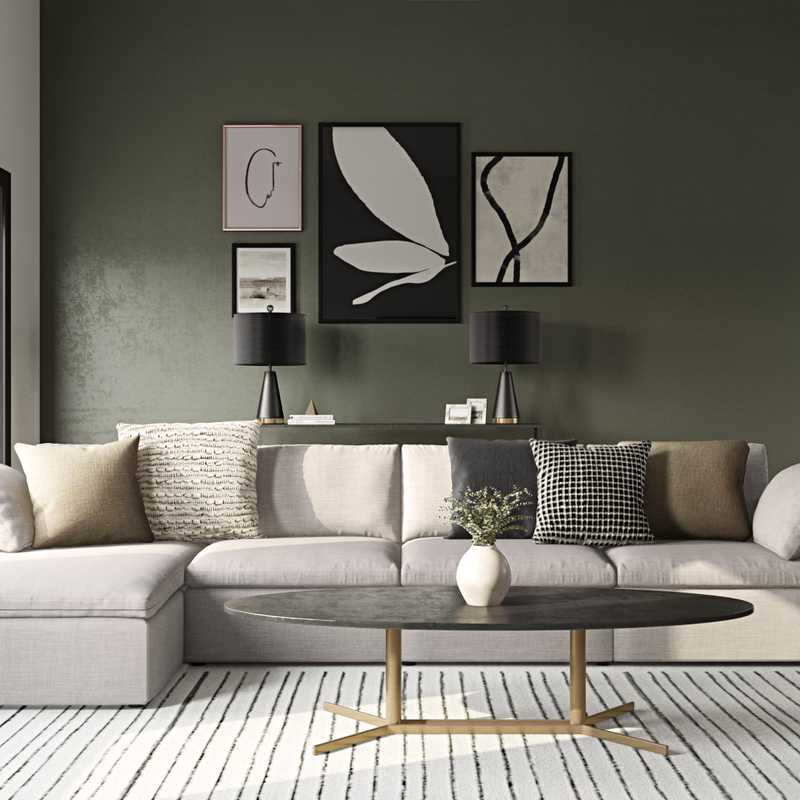 Modern, Minimal Living Room Design by Havenly Interior Designer Sydney