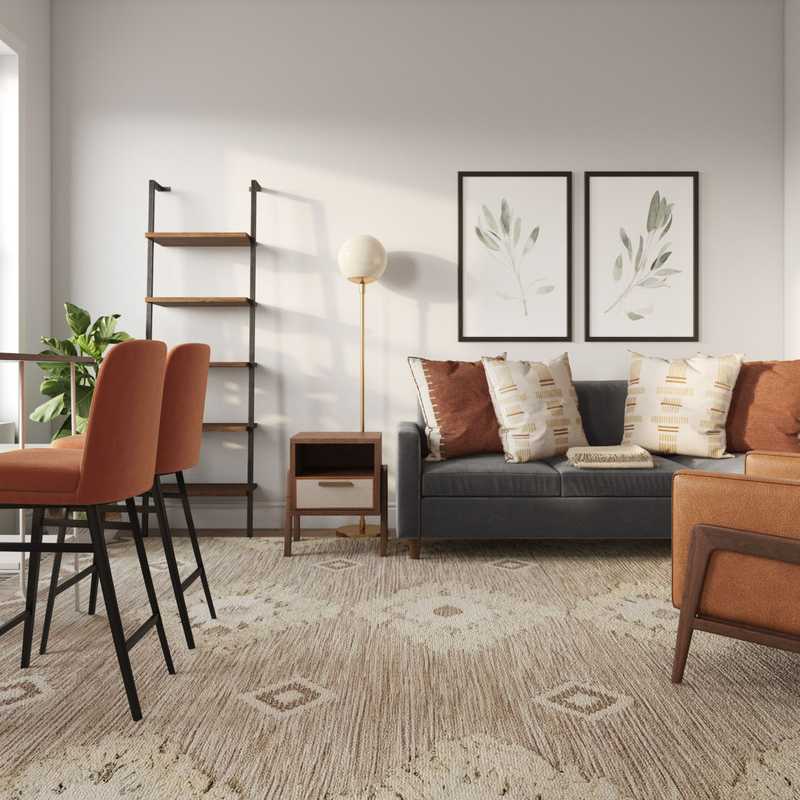 Midcentury Modern Living Room Design by Havenly Interior Designer Sarice