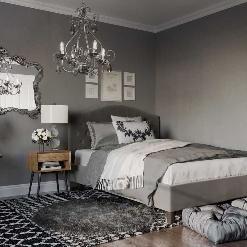 Industrial, Transitional, Vintage Office Design by Havenly Interior Designer Francesca