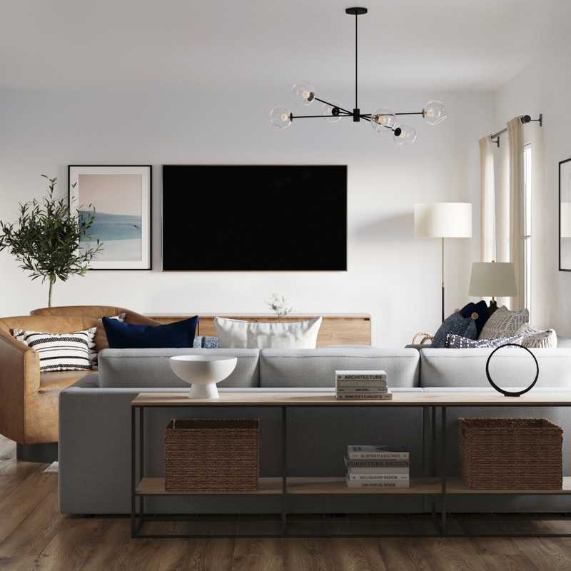 Modern, Transitional Living Room Design by Havenly Interior Designer Liliana