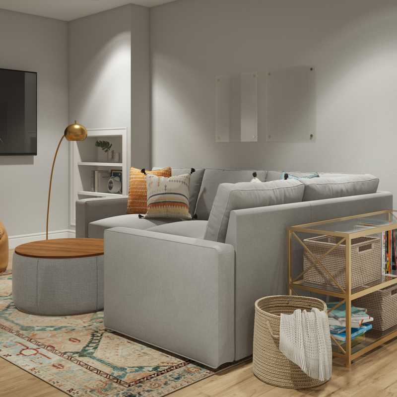 Modern, Eclectic, Bohemian Living Room Design by Havenly Interior Designer Ellis