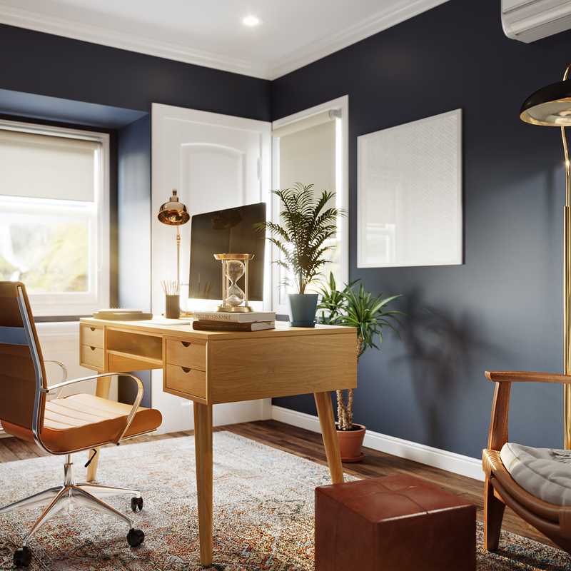 Eclectic, Global Office Design by Havenly Interior Designer Dalayah