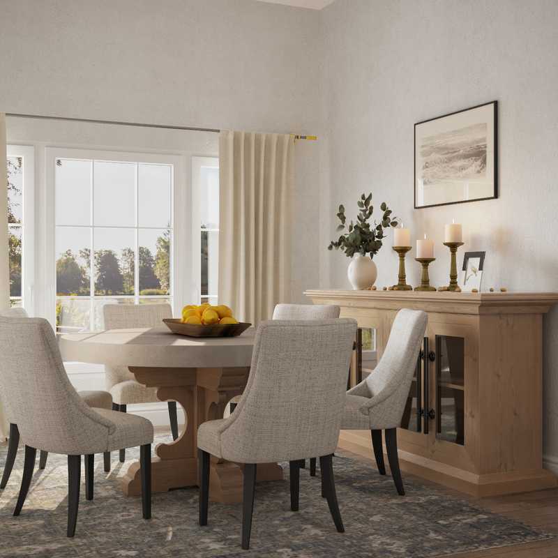 Classic, Traditional Dining Room Design by Havenly Interior Designer Caroline
