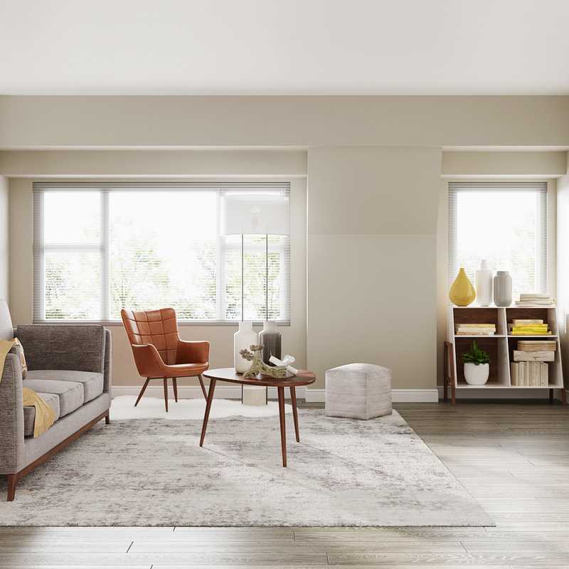 Midcentury Modern, Scandinavian Living Room Design by Havenly Interior Designer Janette