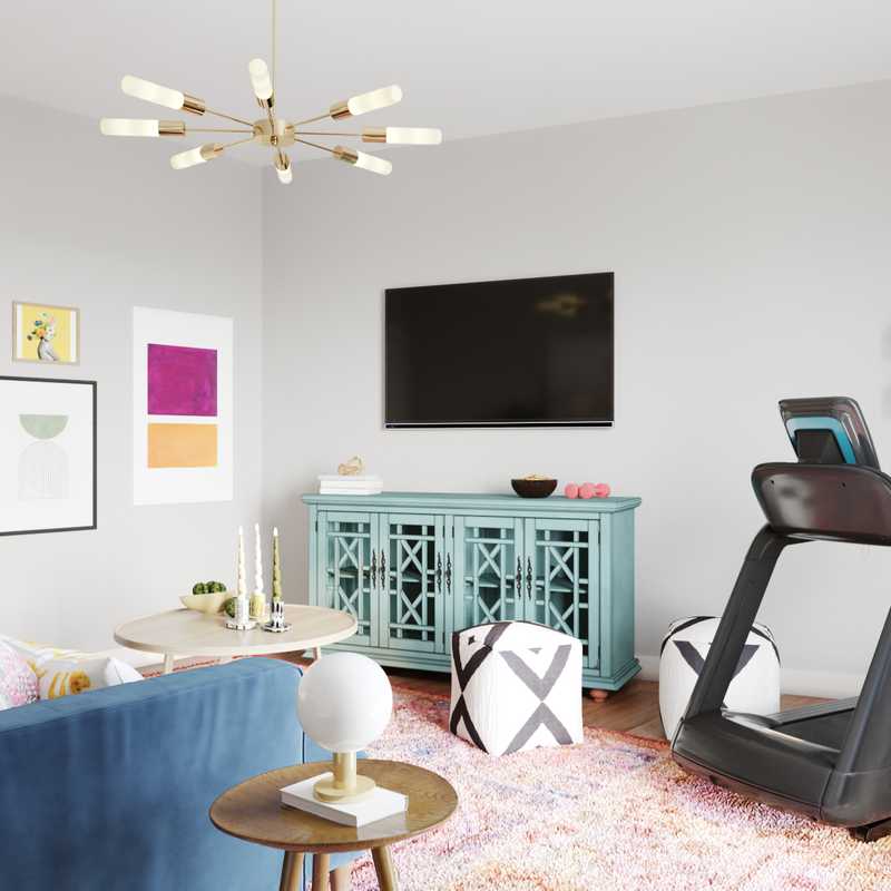 Midcentury Modern Living Room Design by Havenly Interior Designer Allison