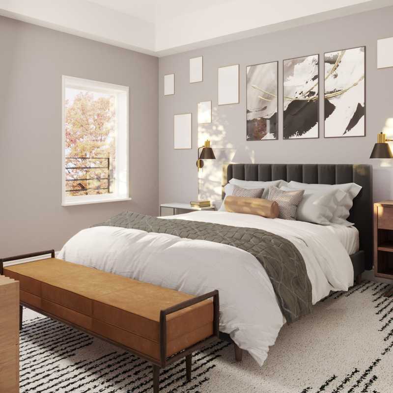 Midcentury Modern Bedroom Design by Havenly Interior Designer Caroline
