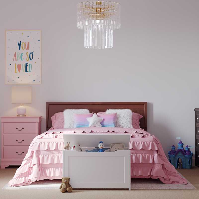 Classic, Glam Bedroom Design by Havenly Interior Designer Summer