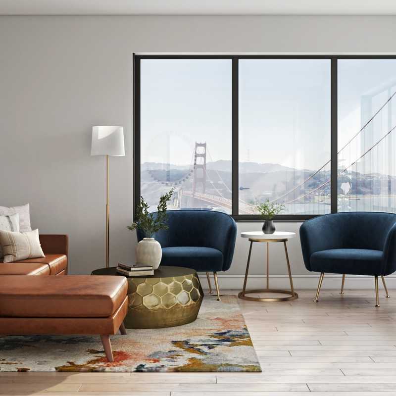 Bohemian Living Room Design by Havenly Interior Designer Kayla