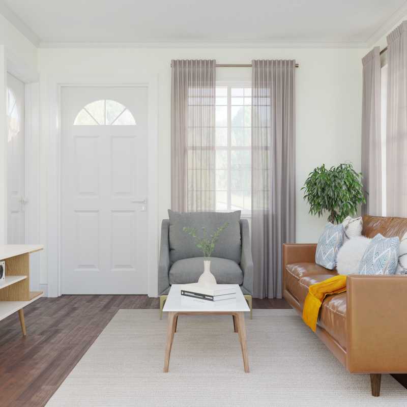 Midcentury Modern, Scandinavian Living Room Design by Havenly Interior Designer Stephanie