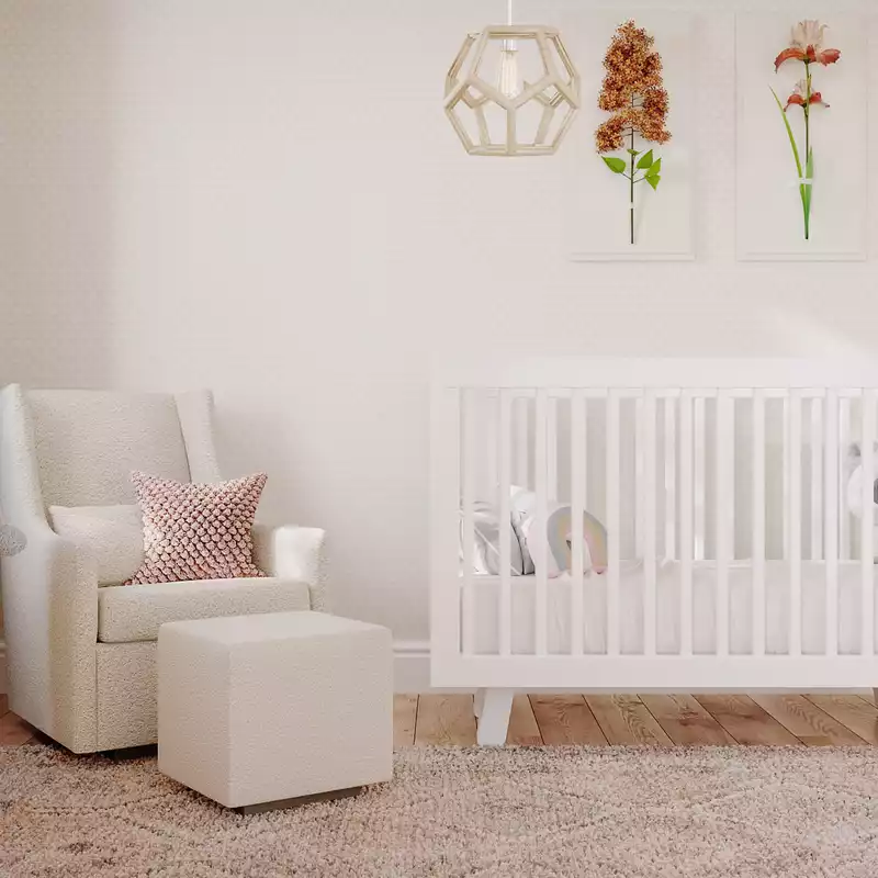 Bohemian, Scandinavian Nursery Design by Havenly Interior Designer Laura