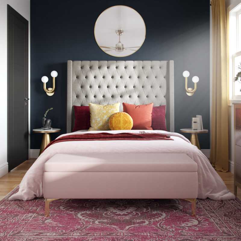 Classic, Glam Bedroom Design by Havenly Interior Designer Emmanuel