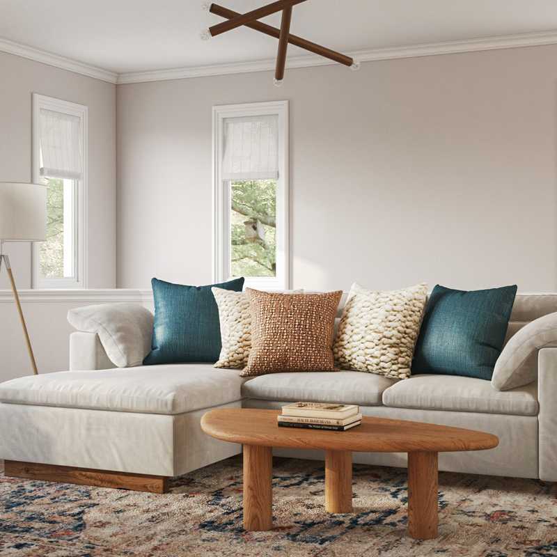 Contemporary, Modern Living Room Design by Havenly Interior Designer Stephanie