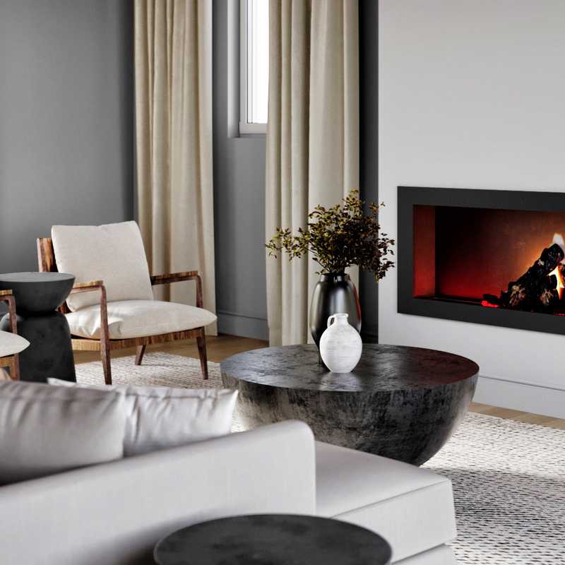 Scandinavian Living Room Design by Havenly Interior Designer Rebecca