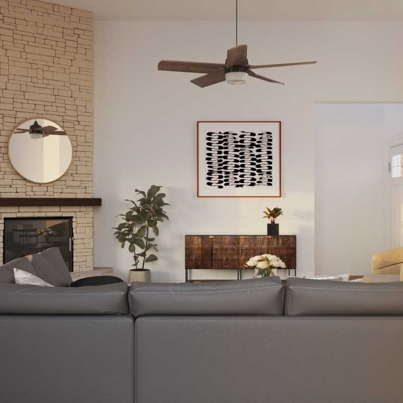 Contemporary, Scandinavian Living Room Design by Havenly Interior Designer Maria