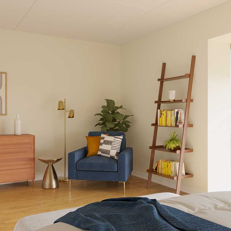Midcentury Modern Bedroom Design by Havenly Interior Designer Emmanuel