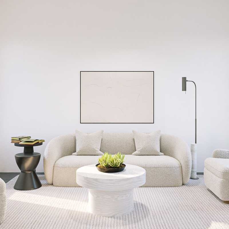 Modern, Minimal Living Room Design by Havenly Interior Designer Juliana