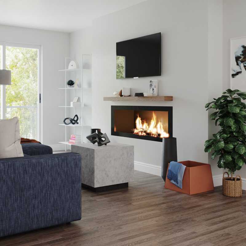 Contemporary, Modern, Transitional Living Room Design by Havenly Interior Designer Sarah