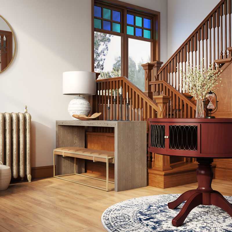 Classic, Farmhouse, Transitional Entryway Design by Havenly Interior Designer Sarah