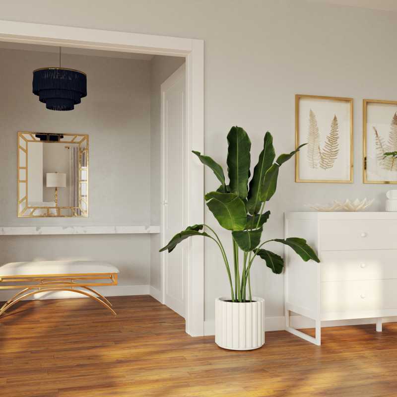 Contemporary, Modern, Glam, Minimal Bedroom Design by Havenly Interior Designer Camila