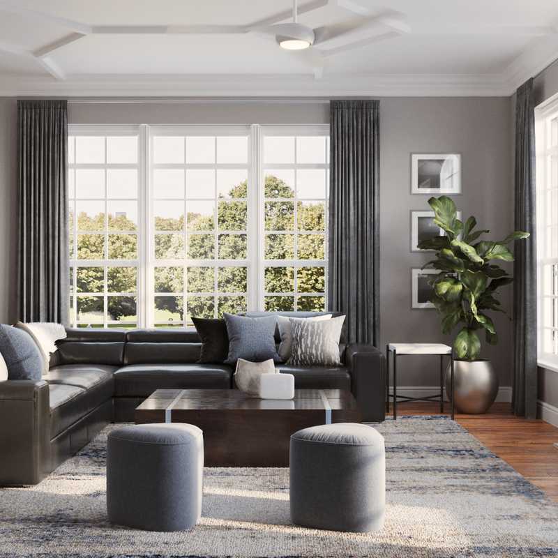 Contemporary, Modern, Minimal Living Room Design by Havenly Interior Designer Stacy