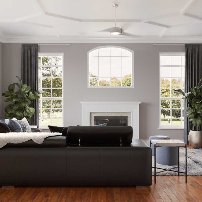 Contemporary, Modern, Minimal Living Room Design by Havenly Interior Designer Stacy