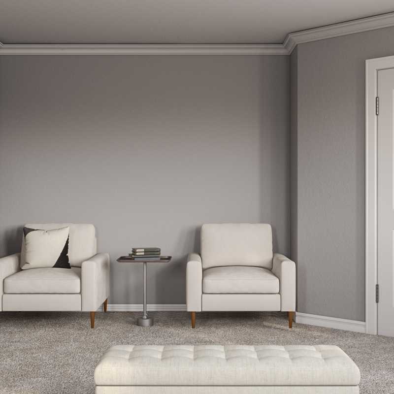 Midcentury Modern, Scandinavian Bedroom Design by Havenly Interior Designer Athena
