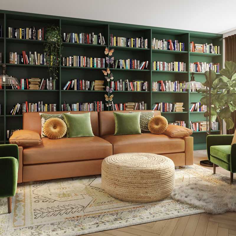 Reading Room Design by Havenly Interior Designer Natalie