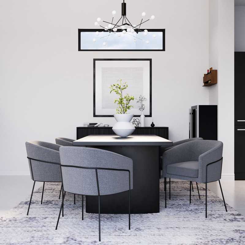 Modern, Minimal Dining Room Design by Havenly Interior Designer Sydney