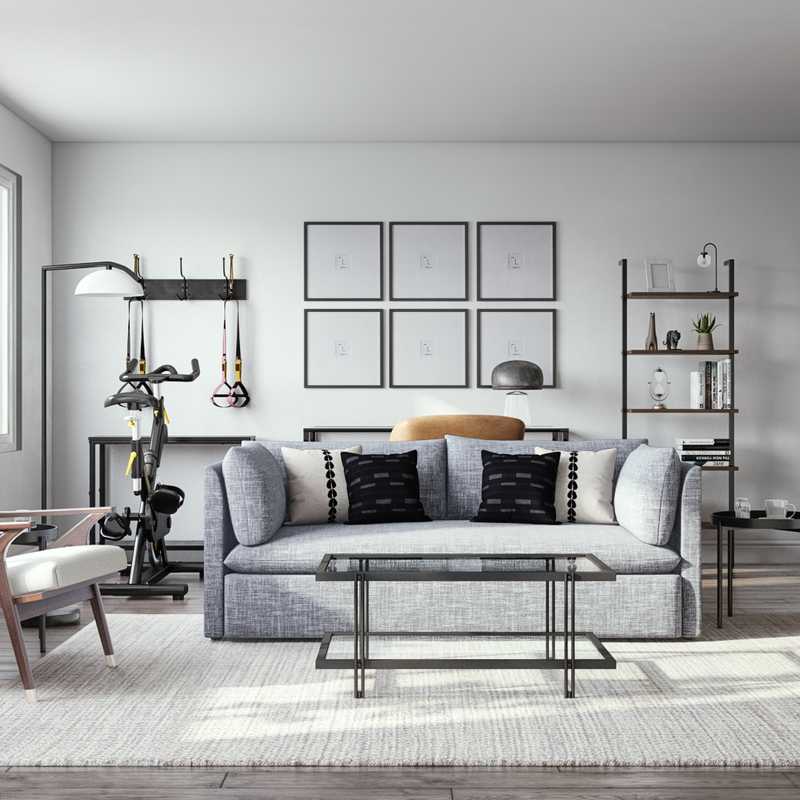 Midcentury Modern Living Room Design by Havenly Interior Designer Paola