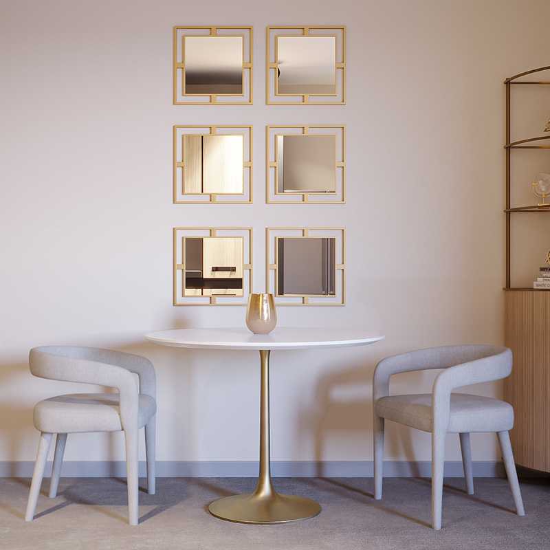 Contemporary, Modern, Glam Living Room Design by Havenly Interior Designer Maria