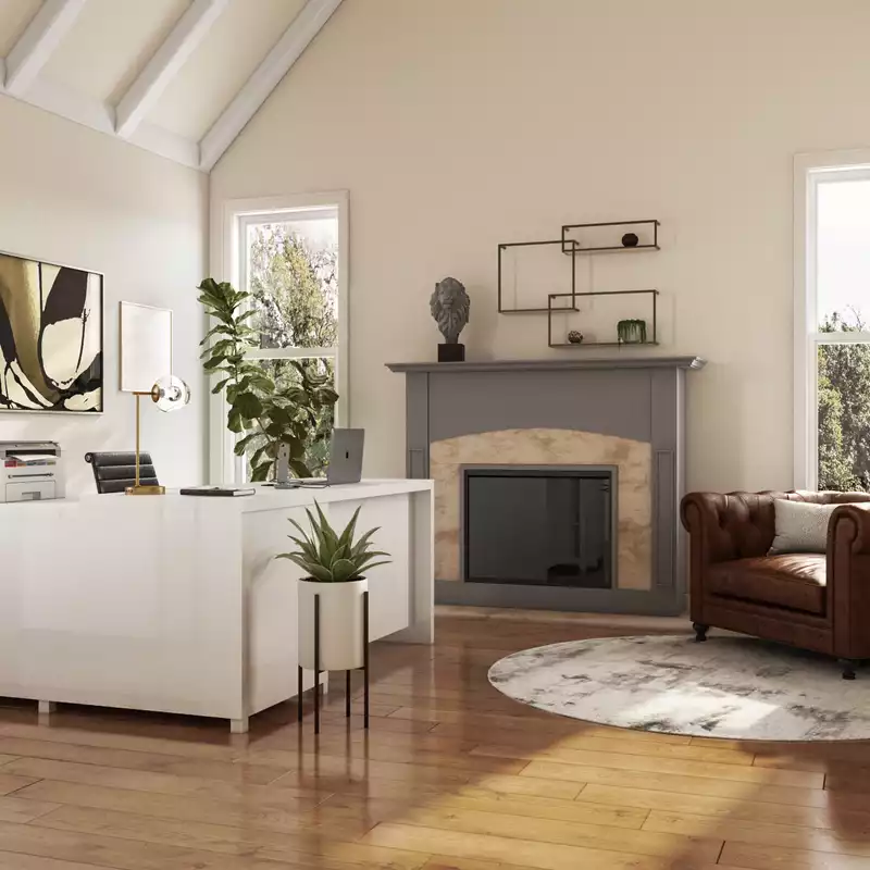 Contemporary, Modern Office Design by Havenly Interior Designer Faith