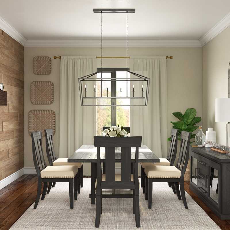 Traditional, Farmhouse, Rustic Dining Room Design by Havenly Interior Designer Amelia