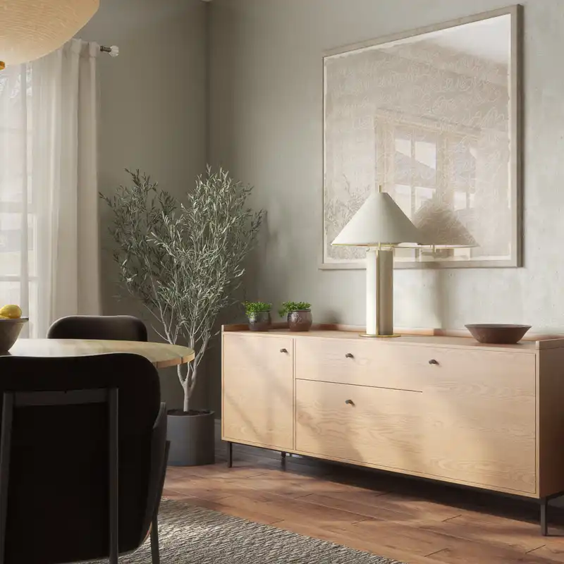 Contemporary, Modern, Classic Contemporary Dining Room Design by Havenly Interior Designer Adan