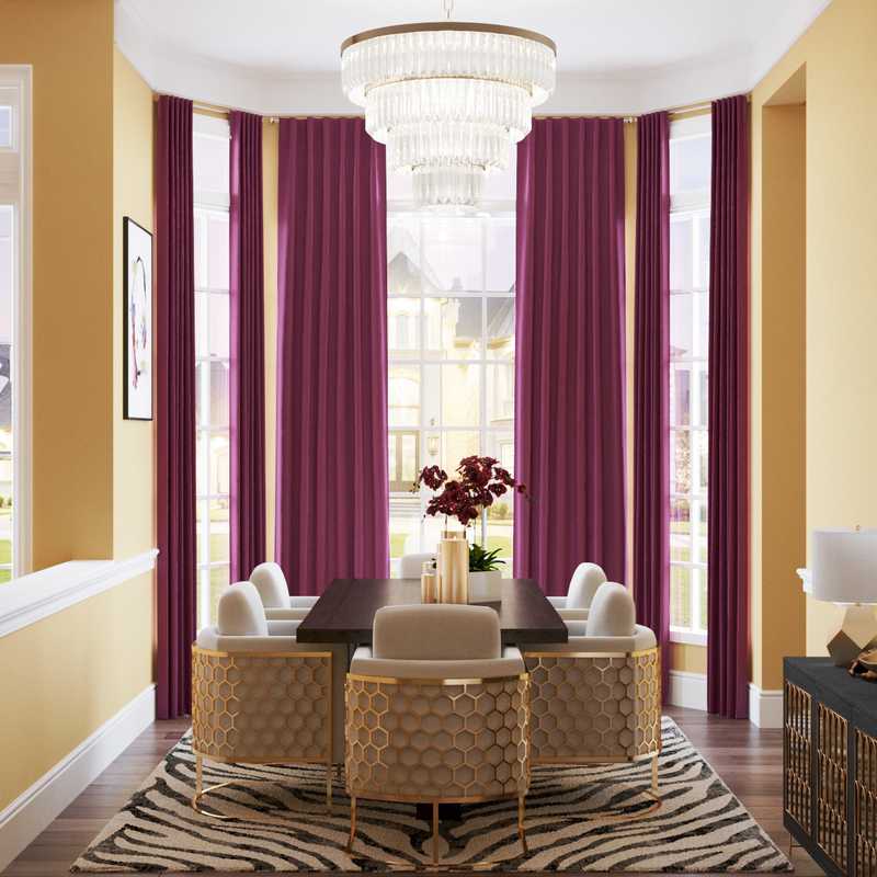 Modern, Glam Dining Room Design by Havenly Interior Designer Nusrath